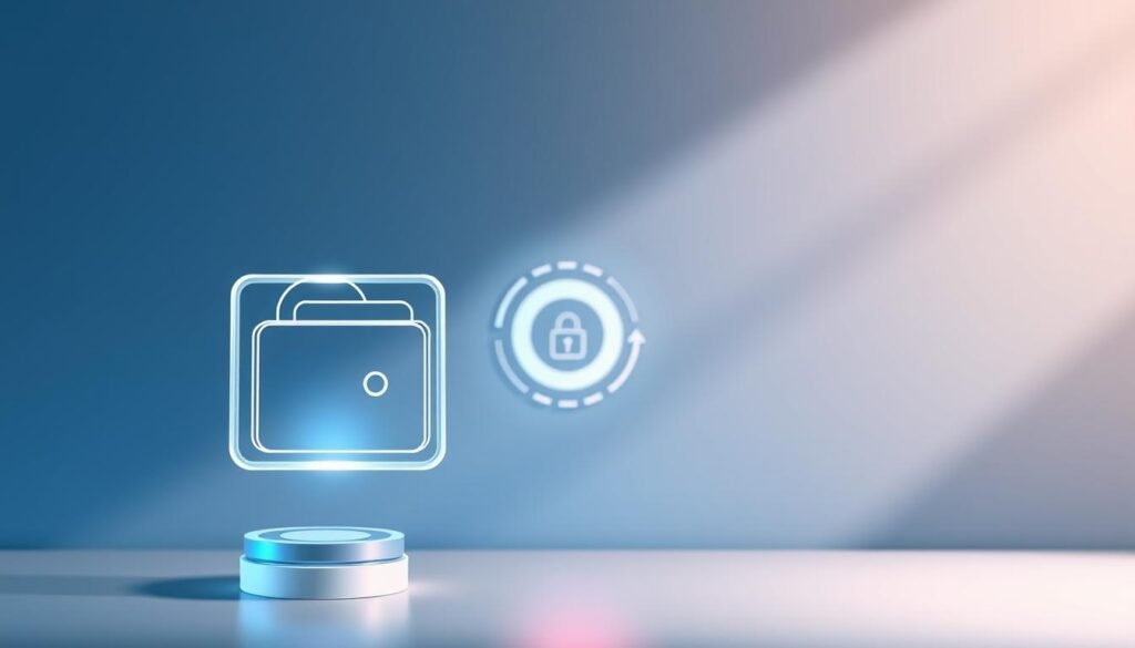 A sleek and modern illustration depicting the secure and convenient encrypted entertainment experience provided by UTown's digital payment platform. In the foreground, a transparent digital wallet icon hovers, showcasing the effortless, binding-free transaction process. In the middle ground, a stylized UTown logo radiates a sense of trust and innovation. The background features a minimalist geometric pattern in a calming color palette, conveying a sophisticated and technologically advanced atmosphere. Soft, directional lighting casts subtle shadows, adding depth and dimension to the overall composition. Rendered with a high-quality photorealistic style, the image captures the essence of UTown's cutting-edge digital payment solutions. A sleek and modern illustration depicting the secure and convenient encrypted entertainment experience provided by UTown's digital payment platform. In the foreground, a transparent digital wallet icon hovers, showcasing the effortless, binding-free transaction process. In the middle ground, a stylized UTown logo radiates a sense of trust and innovation. The background features a minimalist geometric pattern in a calming color palette, conveying a sophisticated and technologically advanced atmosphere. Soft, directional lighting casts subtle shadows, adding depth and dimension to the overall composition. Rendered with a high-quality photorealistic style, the image captures the essence of UTown's cutting-edge digital payment solutions.
