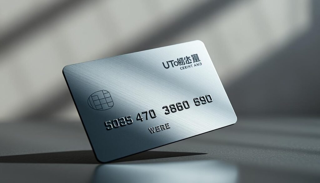 A stylish UTown debit card or digital wallet, with sleek metal or glass surfaces, minimalist typography, and subtle embossed details. The card or wallet is slightly tilted, casting soft shadows against a blurred, muted background that evokes a sense of modern, urban sophistication. The overall composition and lighting create a visually striking and attention-grabbing image that reflects the theme of "銀行卡或電子錢包資訊錯誤". A stylish UTown debit card or digital wallet, with sleek metal or glass surfaces, minimalist typography, and subtle embossed details. The card or wallet is slightly tilted, casting soft shadows against a blurred, muted background that evokes a sense of modern, urban sophistication. The overall composition and lighting create a visually striking and attention-grabbing image that reflects the theme of "銀行卡或電子錢包資訊錯誤".